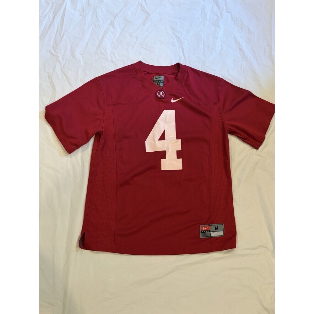 Nike Alabama Crimson Tide Jersey Boy's Medium Crimson Red Jalen Milroe